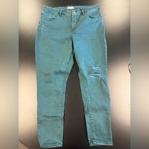 Ava & Viv Teal Ripped jeans 16w